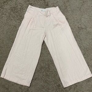 Cato Light Pink Wide-Leg Capris Size 8 F-30
